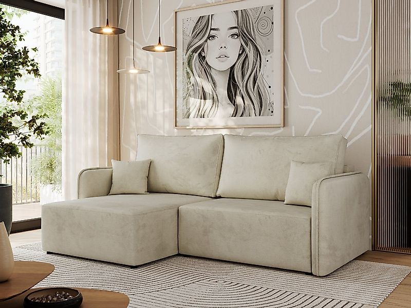 MKS MÖBEL Ecksofa MESTO L, Set, CME30-Schaum, Wohnlandschaft, lose Kissen, günstig online kaufen