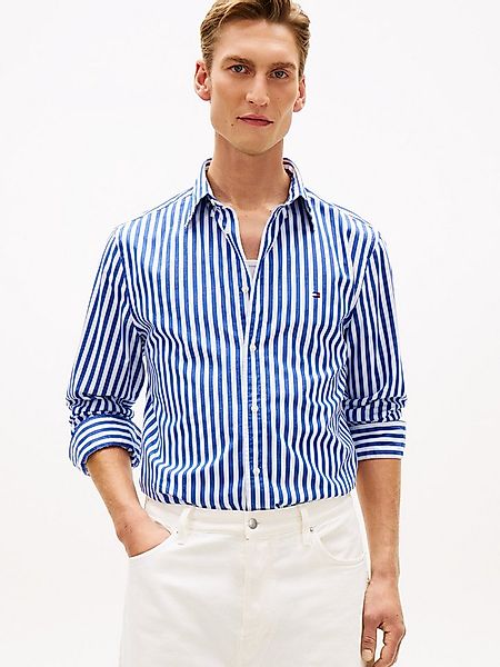 Tommy Hilfiger Langarmhemd FLEX POPLIN CLASSIC STP Regular Fit gestreift, B günstig online kaufen