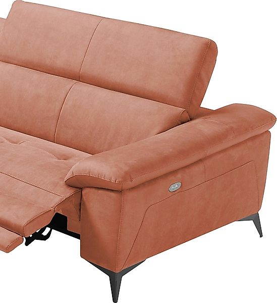 Egoitaliano Ecksofa »Martine«, mit Ottomane, elektrischer Relaxfunktion und günstig online kaufen