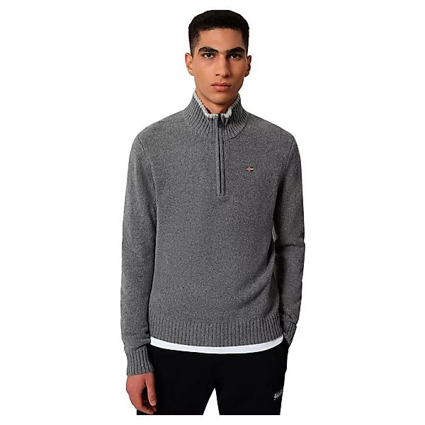 Napapijri Dain Hz 3 Pullover L Dark Grey Melange günstig online kaufen