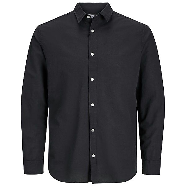Jack&Jones Freizeithemd mit Leinen Farbe schwarz Größe: 4XL günstig online kaufen