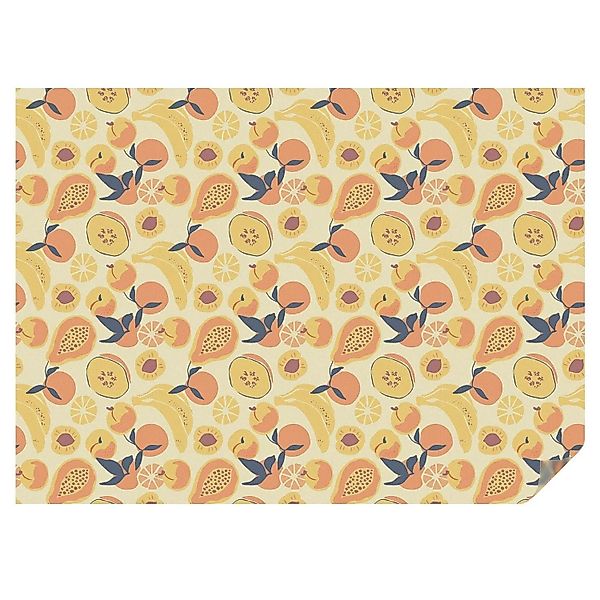 Tulup Buntglasfolie Saftige Früchte Fensterfolie Buntglas 200x146 cm Gelb F günstig online kaufen