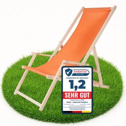 Melko Gartenstuhl Strandliege Liegestuhl Gartenliege Holz günstig online kaufen