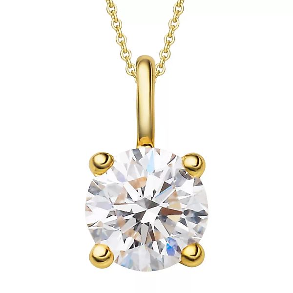 ONE ELEMENT Kettenanhänger "0.3 ct Diamant Brillant Anhänger aus 750 Gelbgo günstig online kaufen