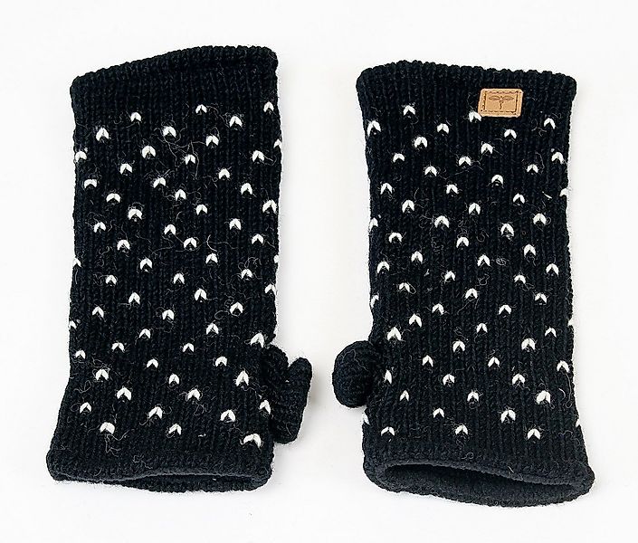 BUDDHA arts&more Armstulpen Gemusterte Pulswärmer mit Daumen Handarbeit aus günstig online kaufen