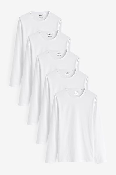 Next Langarmshirt Shirts, 5er-Pack (5-tlg) günstig online kaufen
