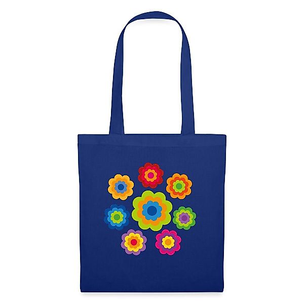 Spreadshirt Henkeltasche 70er Jahre Hippie Flower günstig online kaufen