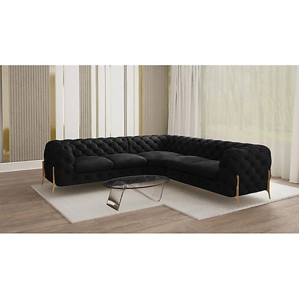 S-Style Möbel Ecksofa Ashley, Chesterfield mit günstig online kaufen