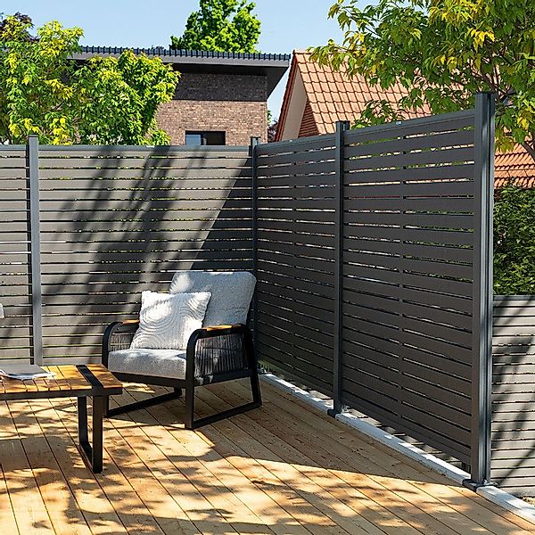 HOME DELUXE Sichtschutzelement WPC Sichtschutzzaun ALIRA, günstig online kaufen