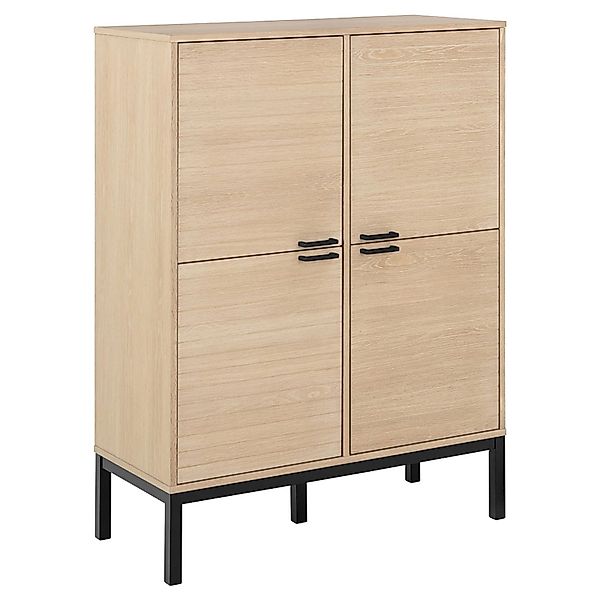 ebuy24 Kensington Vitrinenschrank 4 Türen 6 Regale Weiß günstig online kaufen