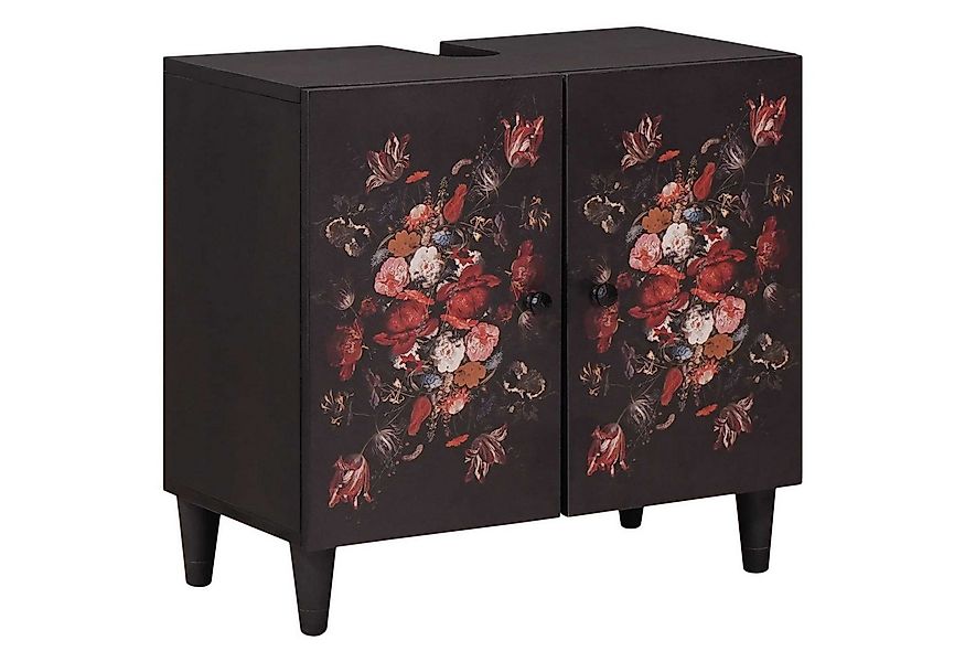 vidaXL Badezimmer-Set Waschbeckenunterschrank mit Speicher Mehrfarbig 62 x günstig online kaufen