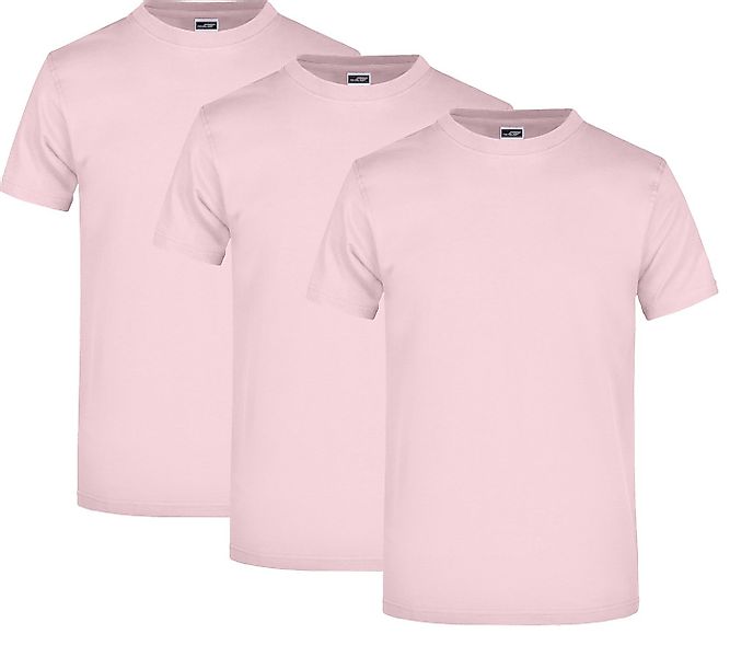 James & Nicholson T-Shirt 3er Pack Komfort-T-Shirt aus strapazierfähigem Si günstig online kaufen