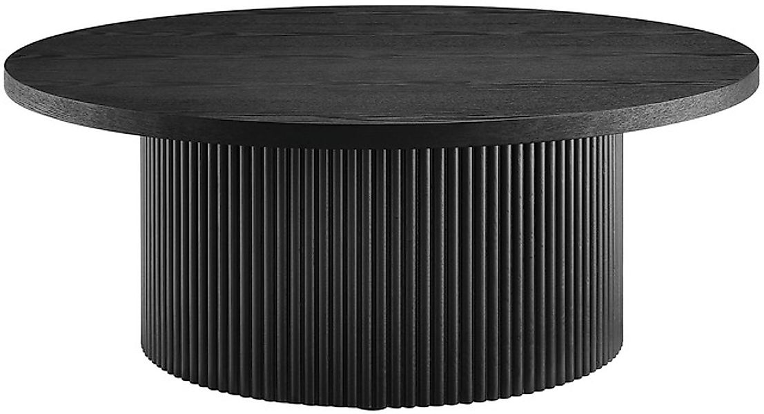 SalesFever Couchtisch »mit Massivholz-Lamellen, Ø 85 cm« 1 Stk. tlg. Modern günstig online kaufen