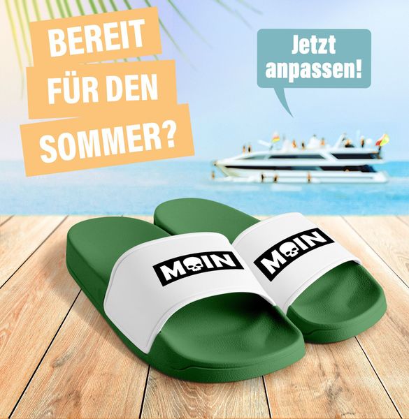 MoonWorks Badeschlappen Moin Totenkopf für Herren günstig online kaufen