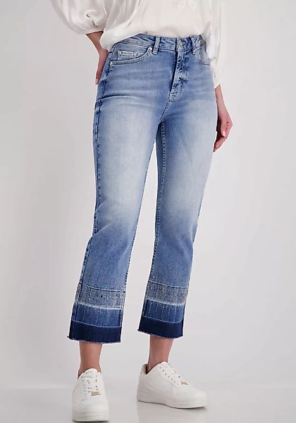 Monari Bootcut-Jeans mit Strass Steinen günstig online kaufen