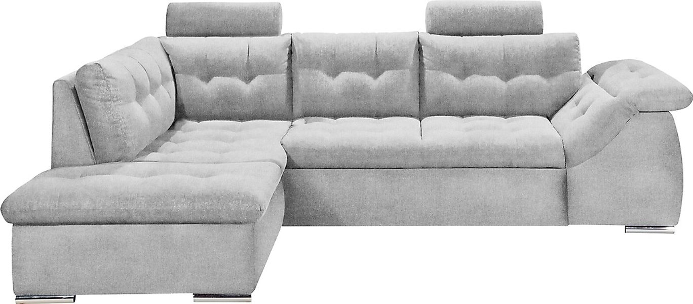 ED EXCITING DESIGN Ecksofa Oman, mit Bettfunktion, Bettkasten, Armteilverst günstig online kaufen