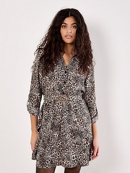 Apricot Hemdblusenkleid Ombrekleid mit Animalprint (2-tlg) mit Taillengürte günstig online kaufen