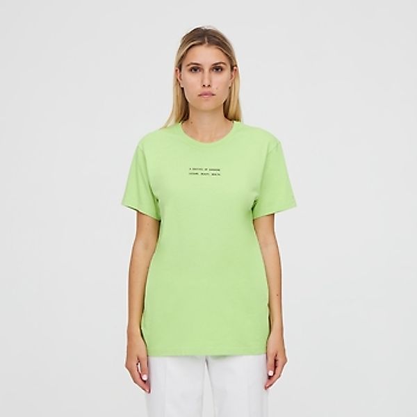 Erika Cavallini  T-Shirt Baumwoll-T-Shirt mit kontrastierender Schrift günstig online kaufen