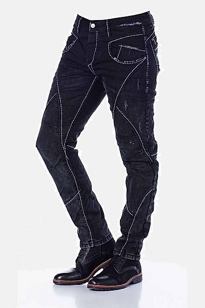 Cipo & Baxx 5-Pocket-Jeans Jeans mit extravaganten Teilungsnähten, CD288 günstig online kaufen
