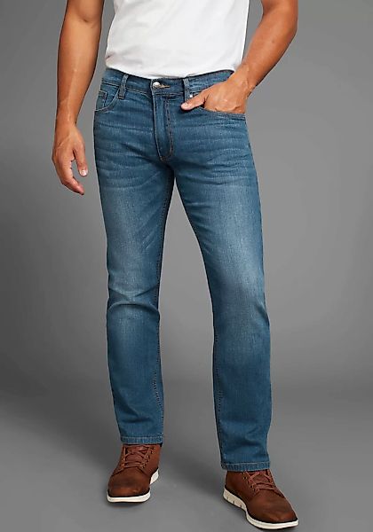 Arizona Stretch-Jeans, gerade Beinform, niedrige Leibhöhe, mit Gürtelschlau günstig online kaufen