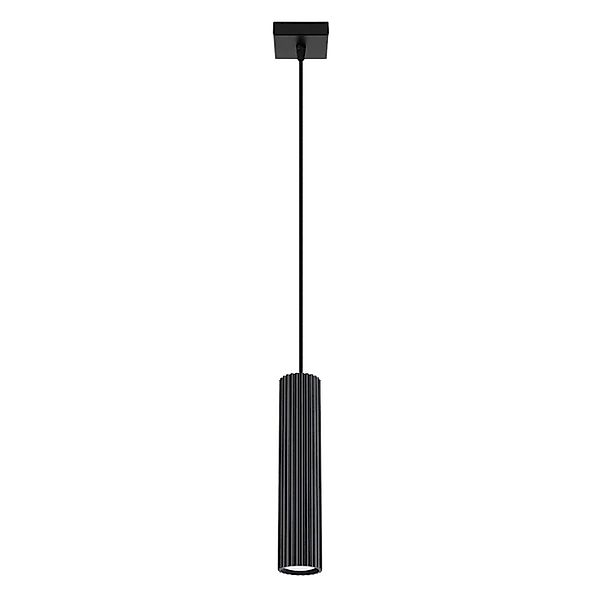 Pendellampe Karbon, goldfarben, Ø 6 cm, Aluminium günstig online kaufen