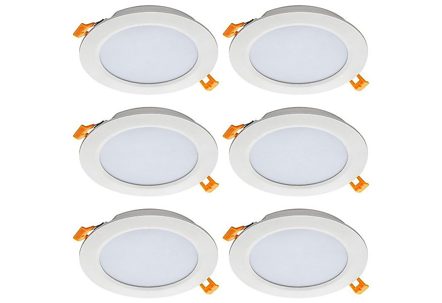 SEBSON LED Einbaustrahler LED Einbaustrahler 230V, 12W 870lm warmweiß, inte günstig online kaufen