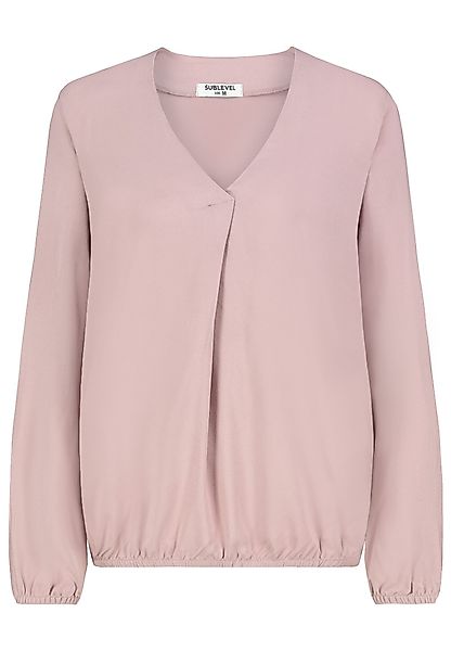 SUBLEVEL Blusenshirt Elegantes Design, V-Ausschnitt, Langarm, günstig online kaufen