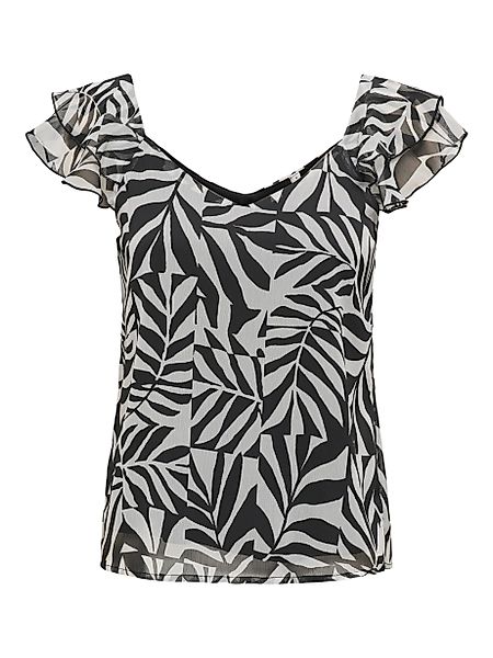 ONLY Blusenshirt ONLASTA LIFE CAPSLEEVE V-NECK günstig online kaufen