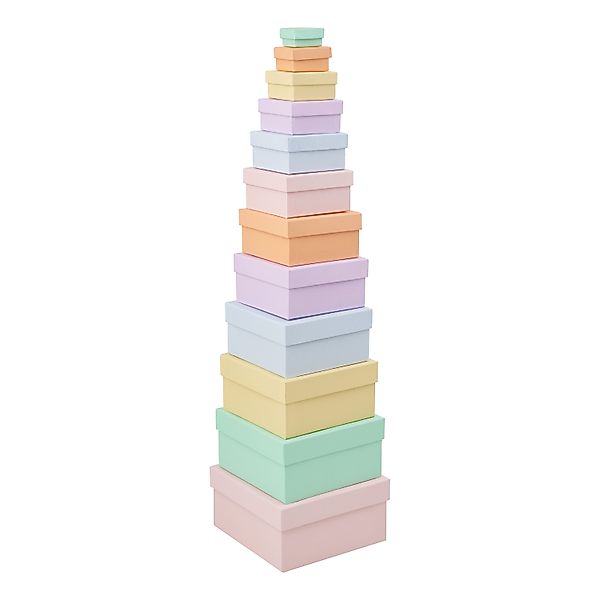 Folia Aufbewahrungsdose, pastellfarben, 12er-Set günstig online kaufen