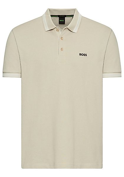 BOSS GREEN Poloshirt Paddy atmungsaktive Piqué-Webstruktur, Flachstrickkrag günstig online kaufen