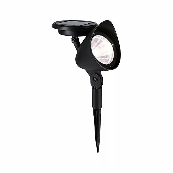 Paulmann "Solar LED Spot Solena IP44 3000K 2lm Schwarz" günstig online kaufen