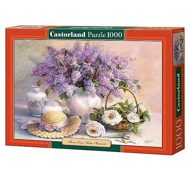 Castorland Puzzle Puzzle Blumen - Flieder und Rosen 1000 Teile, Puzzleteile günstig online kaufen