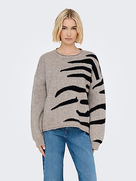 ONLY Rundhalspullover ONLJADE PATTERN LS O-NECK günstig online kaufen