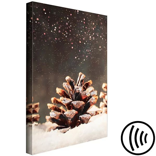 Leinwandbild Winter Pine Cone (1 Part) Vertical XXL günstig online kaufen