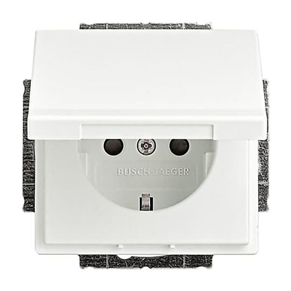Busch-Jaeger SCHUKO Steckdosen-Einsatz studioweiß matt 20 EUKB-884 günstig online kaufen