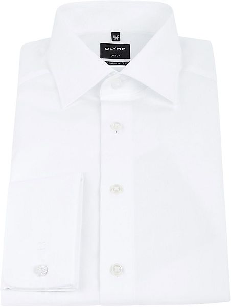 OLYMP Luxor Hemd Modern Fit Doppelmanschette Weiß - Größe 41 günstig online kaufen