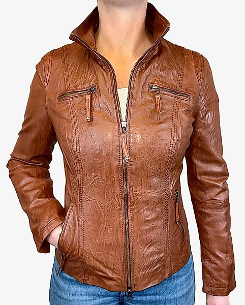 Cabrini Lederjacke aus feinstem Lammnappa Crinkle günstig online kaufen