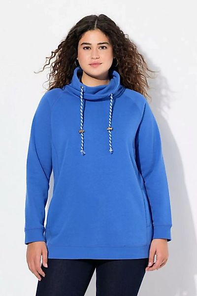 Ulla Popken Sweatshirt Sweatshirt weiter Stehkragen Taschen günstig online kaufen