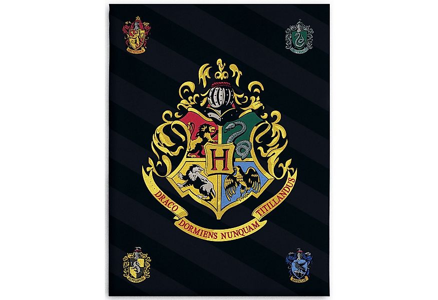 Kinderdecke Harry Potter Decke Hogwarts 150x200 cm Kuscheldecke Fleecedecke günstig online kaufen