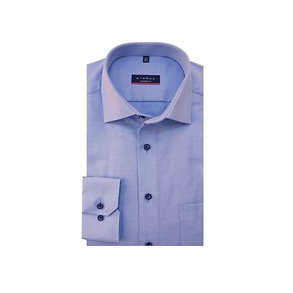 Eterna Langarmhemd blau regular fit (1-tlg) günstig online kaufen