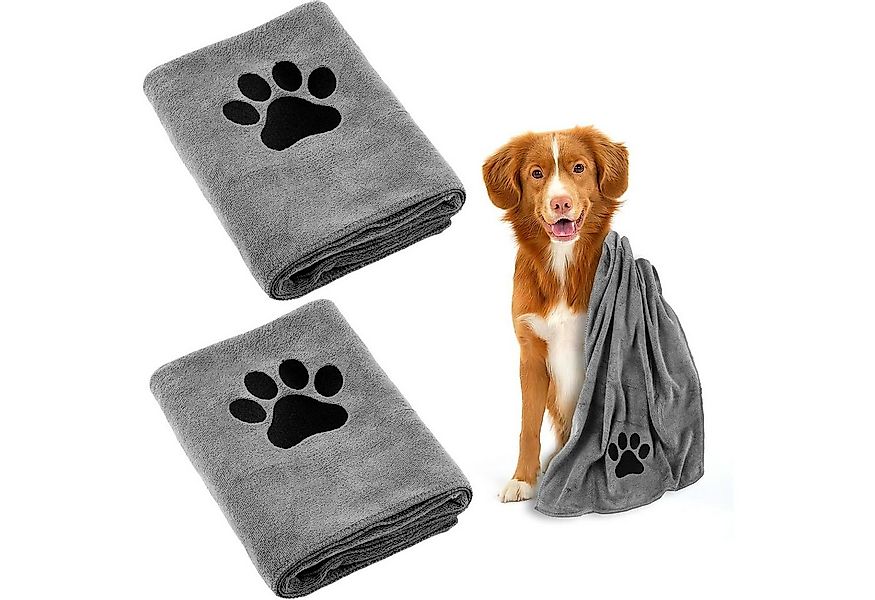 Coonoor Hundehandtuch Schnelltrocknendes Mikrofasertuch für Haustiere, supe günstig online kaufen