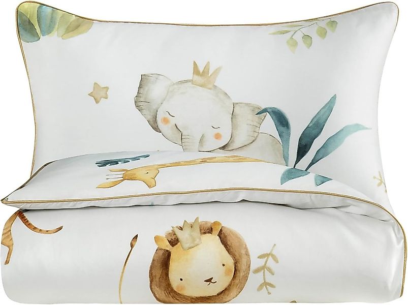 Aymando Babybettwäsche Zoo, 100% Baumwolle Mako günstig online kaufen