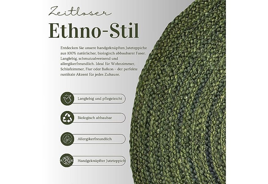 Marrakesch Orient & Mediterran Interior Teppich Ethno Boho Deko Jute Teppic günstig online kaufen