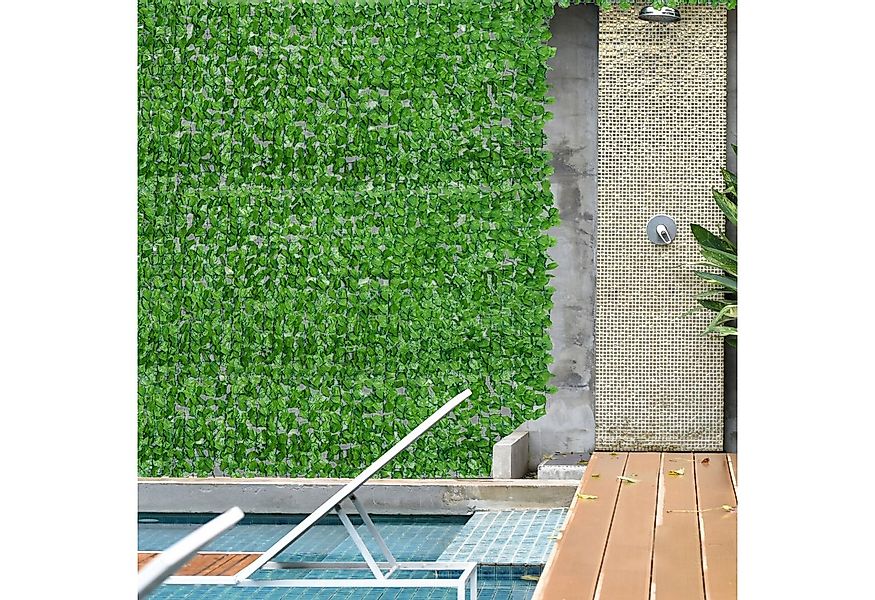 Outsunny Zierzaun Künstliche Hecke Sichtschutzhecke Terrasse Wanddekoration günstig online kaufen