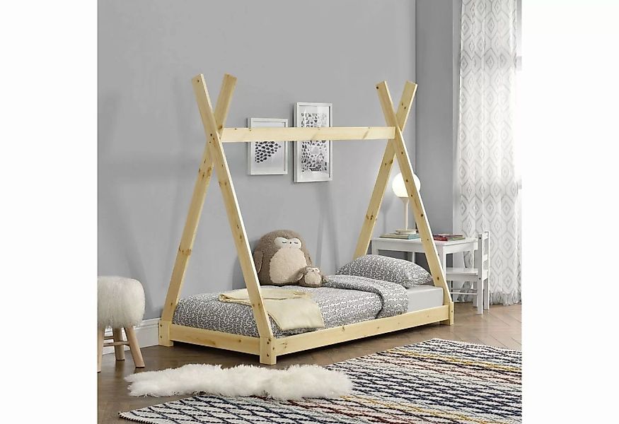 STADO Kinderbett Kinderbett Holzbett Tipi Lattenrost Kinderhaus Bett 80x160 günstig online kaufen