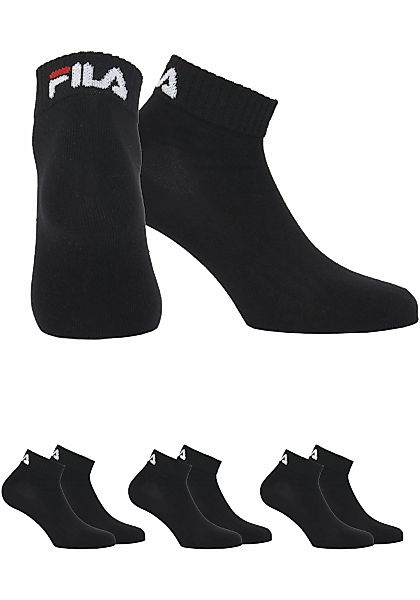 Fila Kurzsocken "UNISEX INVISIBLE PLAIN SOCKS" 3 tlg. mit Logostickerei günstig online kaufen