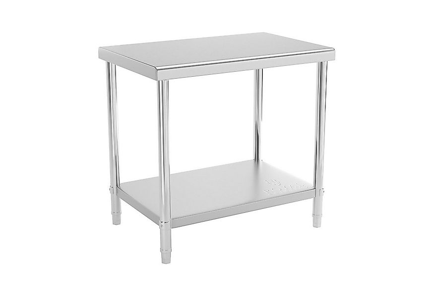 Royal Catering Arbeitstisch 90 x 60 cm Edelstahltisch Edelstahl Zerlegetisc günstig online kaufen