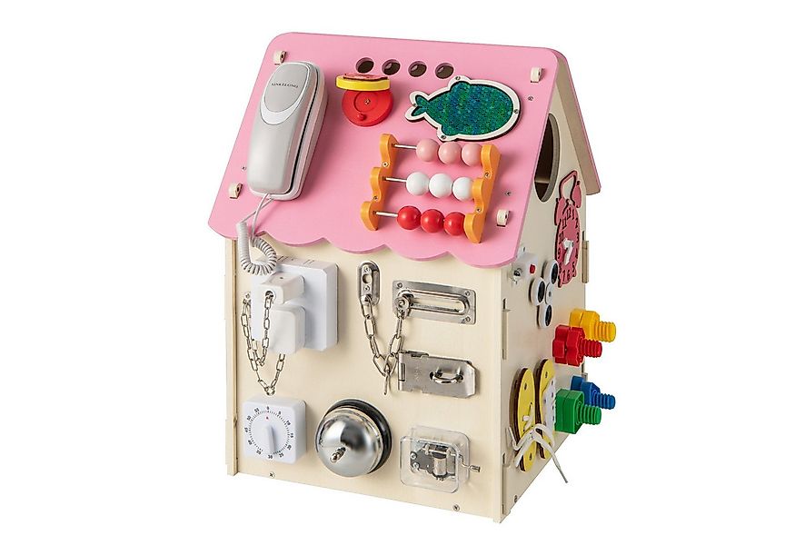 COSTWAY Lernspielzeug Kinder Spielhaus, Montessori Holz Spielzeug günstig online kaufen