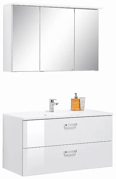 welltime Badmöbel-Set »Ravenna« 2 Stk. tlg. mit Soft-Close Funktion günstig online kaufen