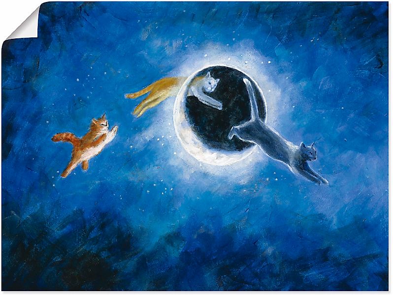 Artland Wandbild "In der Nacht sind alle Katzen grau", Haustiere, (1 St.), günstig online kaufen